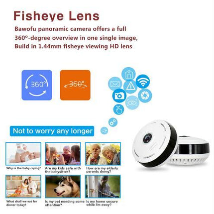 Cobell 960P Wifi IP Camera Home Security Wireless 360 Degree Panoramic CCTV Camera Night Vision Fish Eyes Lens VR Cam