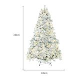 EverSnow | Vinyl Snow Tree | Window Display | Metal Stand | Snow Covered | Festive Seasonal Charm -