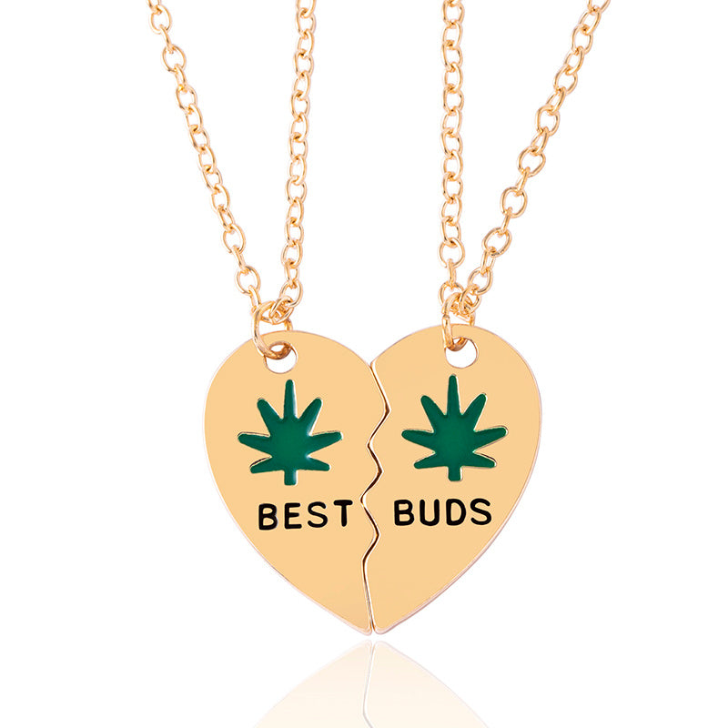 Leaves Best Friend | Heart Necklace | Eco Steel | Durable Wear | Silver Gold | Gift -