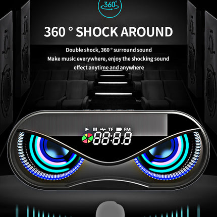Colorful lights, dual speakers, digital buttons, song, Bluetooth speaker