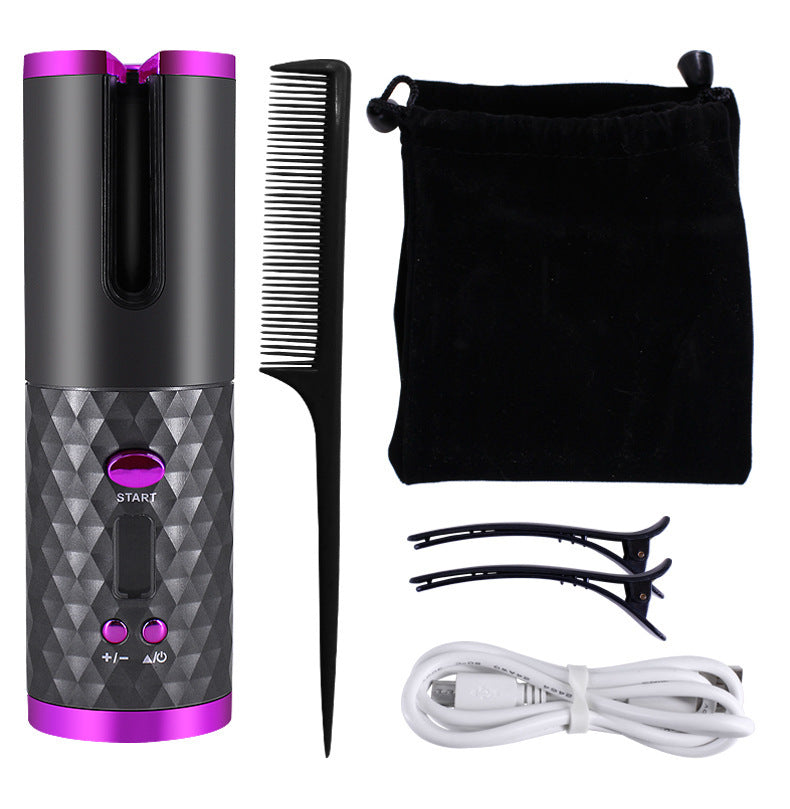 Conair | Automatic Hair Curler | Rechargeable Cordless | Lcd Display | Portable Salon Curls Anywhere -