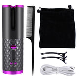 Conair | Automatic Hair Curler | Rechargeable Cordless | Lcd Display | Portable Salon Curls Anywhere -