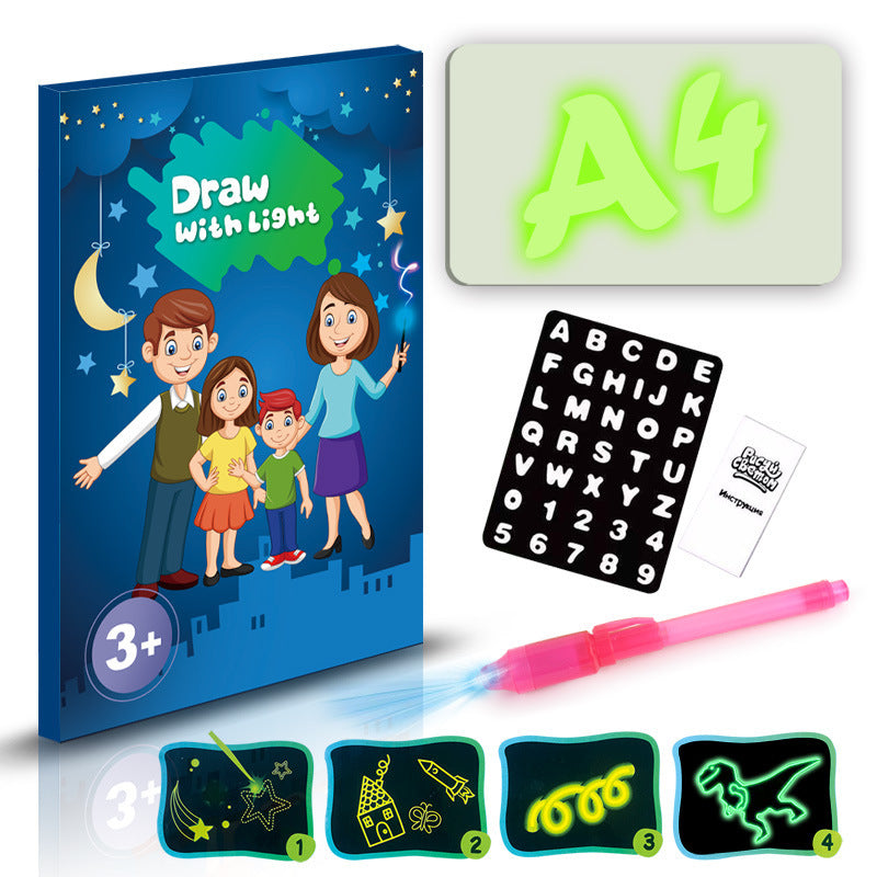LuminaPlay | Light Drawing Pad | 3D Light Effects | Marker Included | Sparks Creativity -
