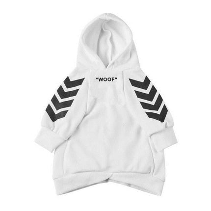 Winter dog jacket hood