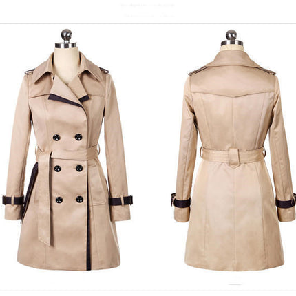 Ladies Autumn Trench Coat For Women Winter Long Coats