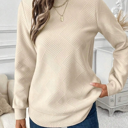 Women's Crew Neck Casual Long Sleeve Shirt