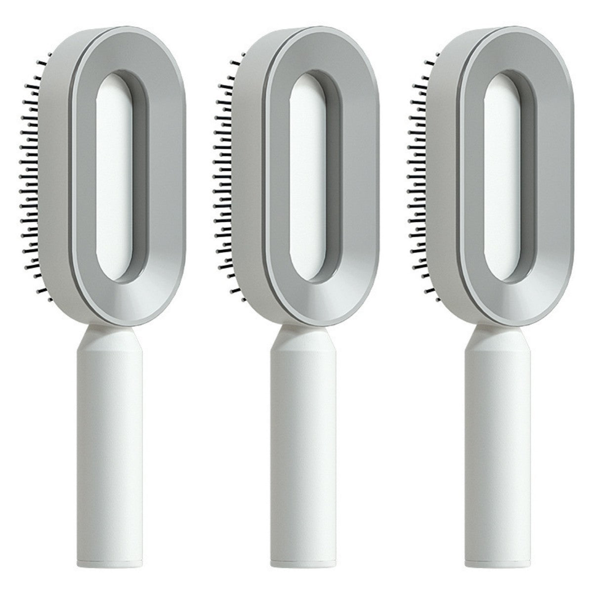 Self-Cleaning Hair Brush for Women | One-Click Cleaning Detangling Comb | 3D Air Cushion Scalp Massage Brush | Anti-Static, No-Pull Hairbrush | Pain-Free Detangling for All Hair Types | Optional Wall-Mounted Storage - Health & Beauty > Personal Care > Hair Care > Hair Styling Tools > Combs & Brushes > Paddle Hairbrushes