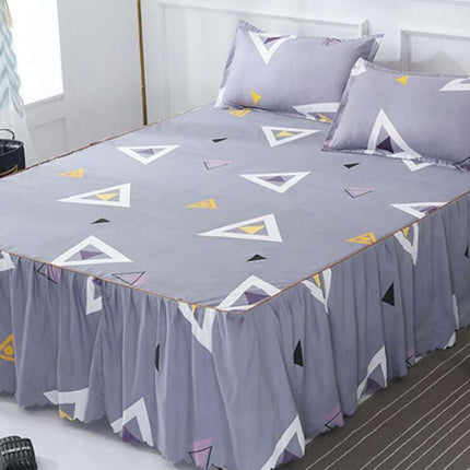 Bed Skirt Pillowcase 3 Woolly Bedsheet Bedding Set Bedspread