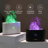 ZenFlame | Ultrasonic Humidifier | Usb Powered | Essential Oil Diffuser | Rgb Flame | Aromatherapy Night Light -