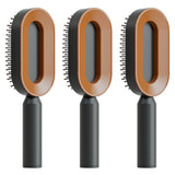 Self-Cleaning Hair Brush for Women | One-Click Cleaning Detangling Comb | 3D Air Cushion Scalp Massage Brush | Anti-Static, No-Pull Hairbrush | Pain-Free Detangling for All Hair Types | Optional Wall-Mounted Storage - Health & Beauty > Personal Care > Hair Care > Hair Styling Tools > Combs & Brushes > Paddle Hairbrushes