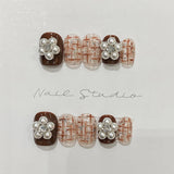 AutumnNail | Nail Patch | Quick Apply | Durable Finish | Autumn Warm Sun XS S M L | Bridal Look At Home -