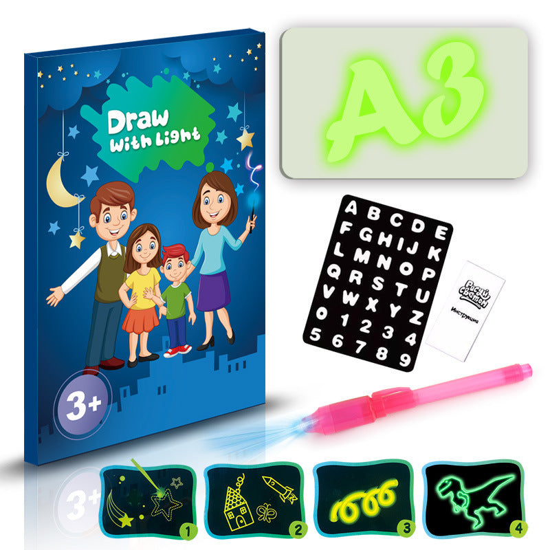 LuminaPlay | Light Drawing Pad | 3D Light Effects | Marker Included | Sparks Creativity -
