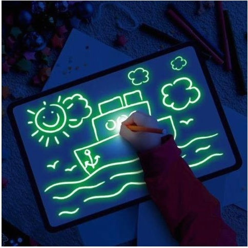 LuminaPlay | Light Drawing Pad | 3D Light Effects | Marker Included | Sparks Creativity -