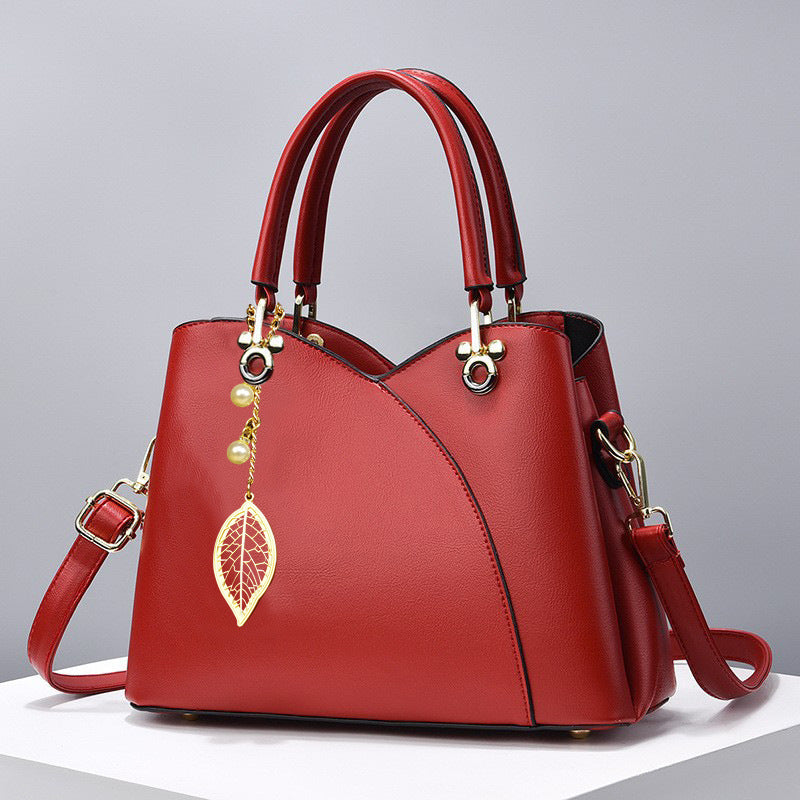 ChicMom | One Shoulder Crossbody Bag | Polyurethane Leather | Versatile Daily Use | Black | Hands Free -