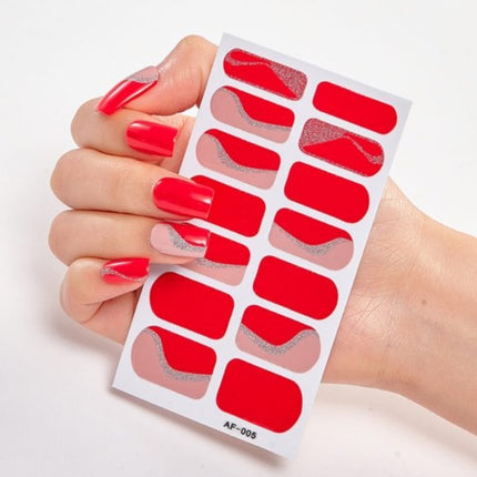 Nail Stickers, Nail Polish Glue, Full Nail Stickers