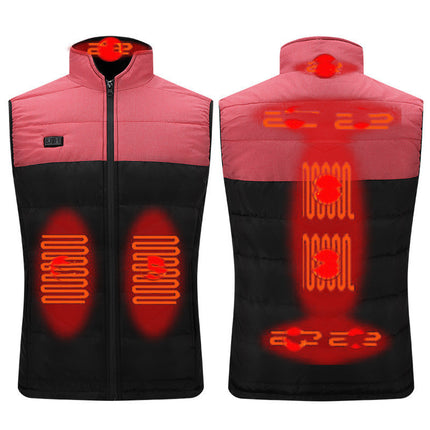 Intelligent Thermostatic Electric Heating Vest Waterproof Double-control Blouse