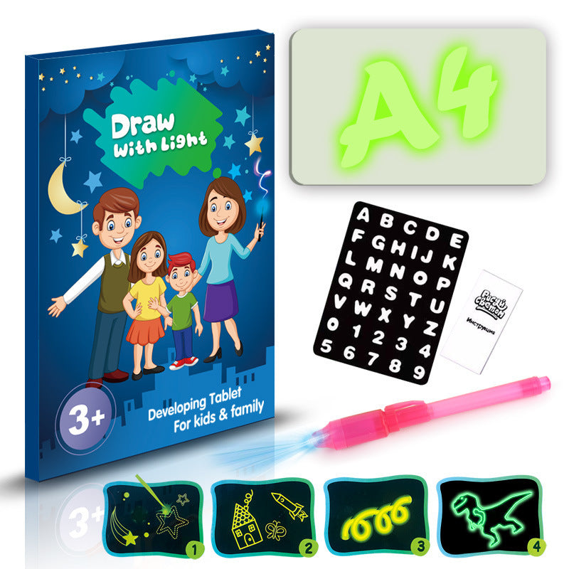 LuminaPlay | Light Drawing Pad | 3D Light Effects | Marker Included | Sparks Creativity -