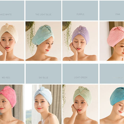 Women's Hair Dryer Cap, Absorbent Dry Hair Towel