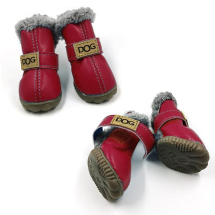 Dog Thick Snow Boots Keep Warm Teddy Autumn And Winter VIP Shoes