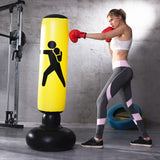 VivaFit | Inflatable Boxing Column | 160cm Height 0.3mm Pvc | Durable Build | 160cm | Home Gym Ready -