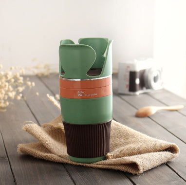 AutoEase | Cup Holder Mount | Rotatable To Any Angle | Fits Phone Keys Sunglasses | Keeps Essentials Within Reach -