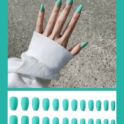 Frosted ballet fake nails