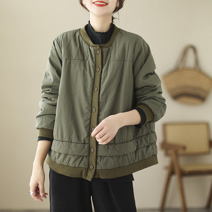 Retro Cotton Padded Thickened Cotton-padded Jacket Short Coat