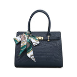 LuxeMama | Handbag | Cowhide Leather Build | Spacious Organization | Black | Versatile Everyday Use -