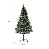 EverSnow | Vinyl Snow Tree | Window Display | Metal Stand | Snow Covered | Festive Seasonal Charm -