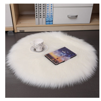 Hair Plush Carpet Floor Mats Household Floor Mats  Wool Round Bedroom Carpets