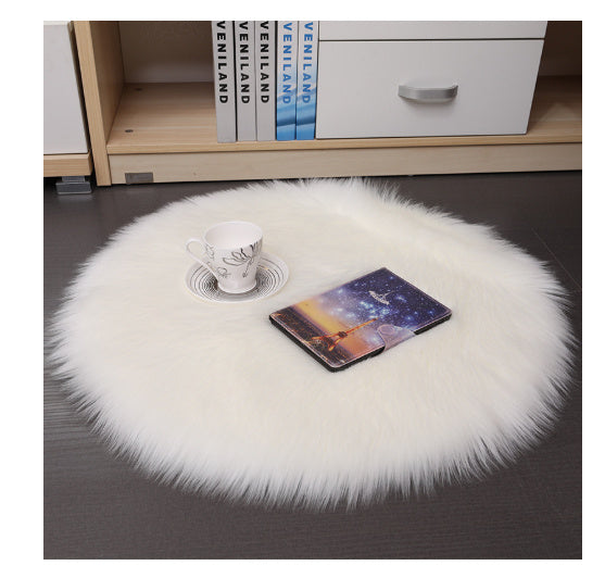 Hair Plush Carpet Floor Mats Household Floor Mats  Wool Round Bedroom Carpets