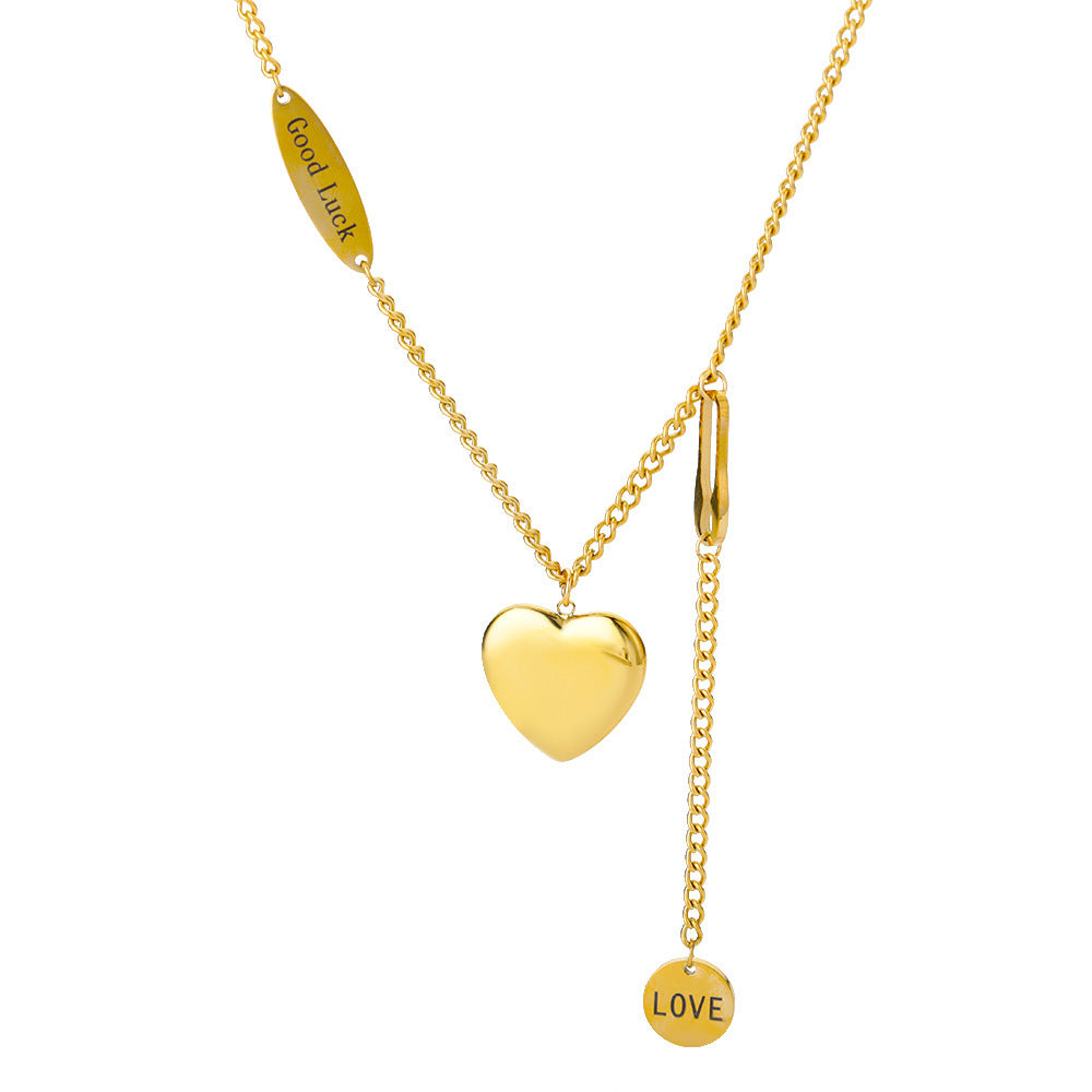 LuxeLine | Layered Heart Necklace | Gold Zircon Accents | Perfect Gift For Her | Color Codes 3599 3603 4327 | Layering -