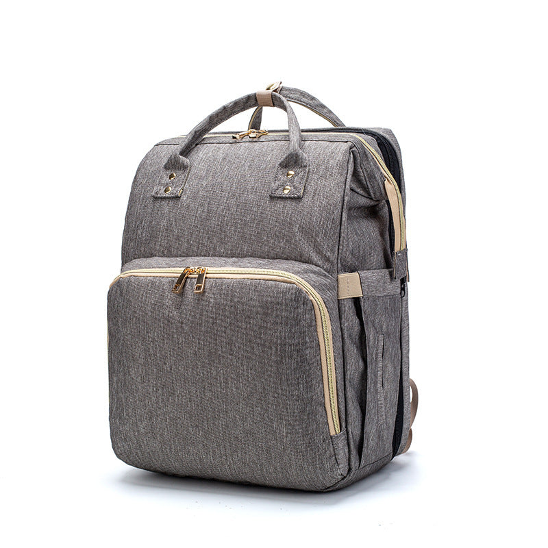 USB Charging Mommy Backpack | Foldable Baby Bed Diaper Bag | Large Capacity Multi-Function Travel Nappy Bag | Waterproof Cationic Fabric | Portable Crib with Mattress | Organizer for Moms - Furniture > Baby & Toddler Furniture > Cribs & Toddler Beds > Travel Cribs