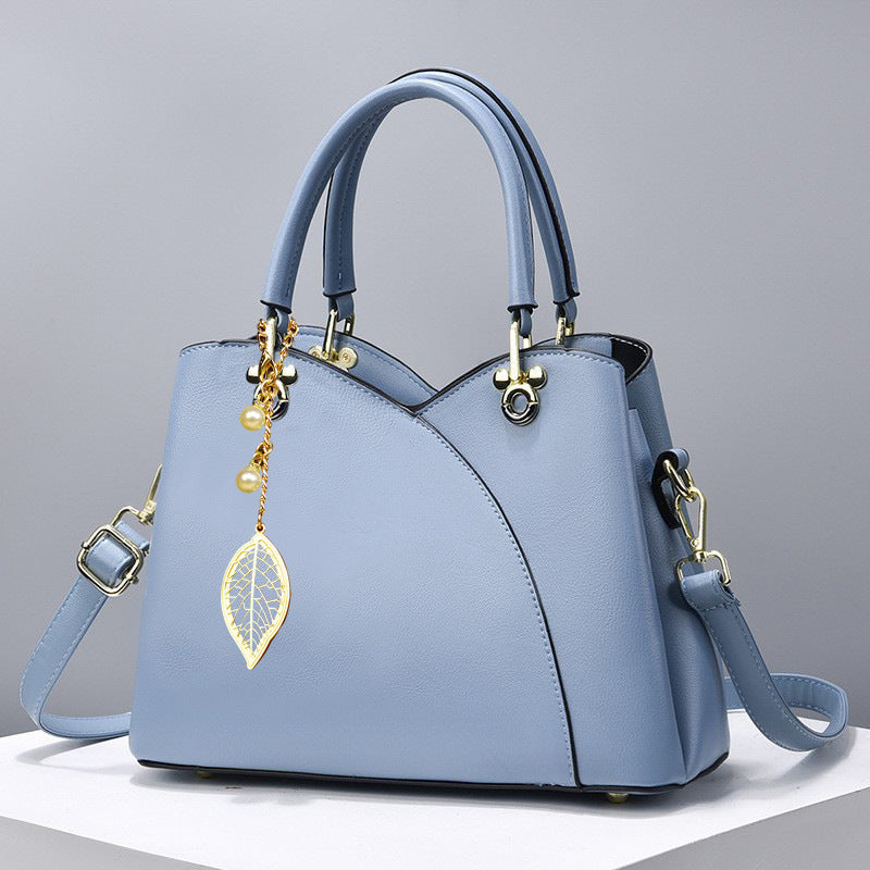 ChicMom | One Shoulder Crossbody Bag | Polyurethane Leather | Versatile Daily Use | Black | Hands Free -