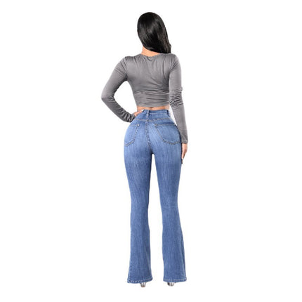 New high waist stretch jeans