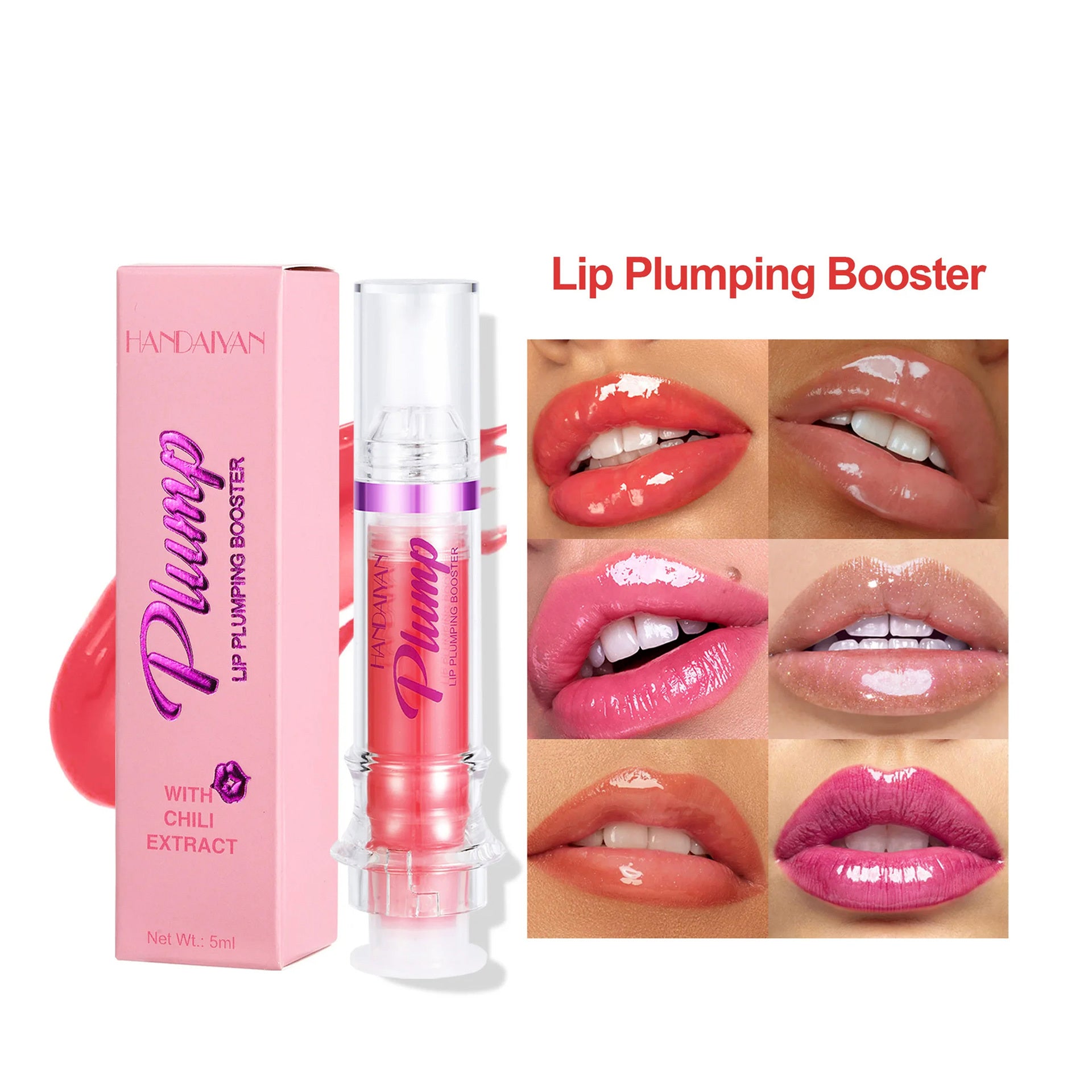 Liquid Lip Gloss Tube | High-Pigment Slightly Spicy Lip Honey Gloss | Mirror Shine Lip Color | Moisturizing & Smooth Formula | Sexy Glossy Finish | 6 Shades | Long-Lasting Lightweight Lip Makeup - Health & Beauty > Personal Care > Cosmetics > Makeup > Lip Makeup > Lip Gloss