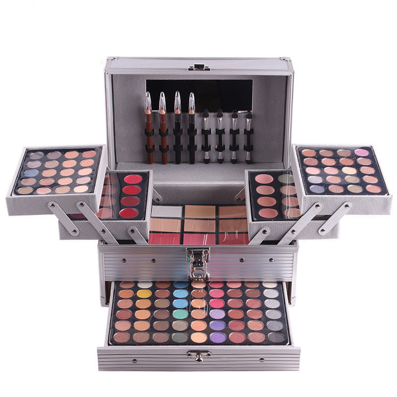 GlamPro | Eyeshadow Kit | Two-Layer 94-Color | Vibrant Pigments | Earth Tones | Polished Finish -