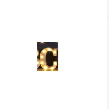 Luminous LED Letter Number Night Light English Alphabet Number Battery Lamp Romantic Wedding Christmas Party Decoration