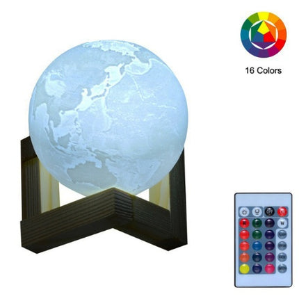 Double color touch 3D printing earth Jupiter lamp