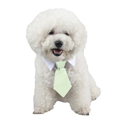 Pet bow tie tie child baby tie cartoon print small tie spot wholesale dog tie