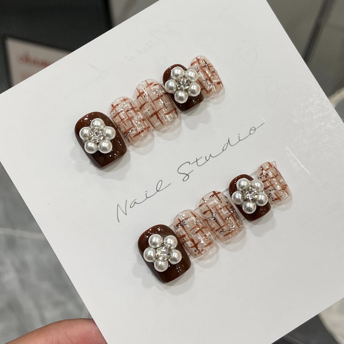 AutumnNail | Nail Patch | Quick Apply | Durable Finish | Autumn Warm Sun XS S M L | Bridal Look At Home -