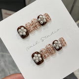 AutumnNail | Nail Patch | Quick Apply | Durable Finish | Autumn Warm Sun XS S M L | Bridal Look At Home -