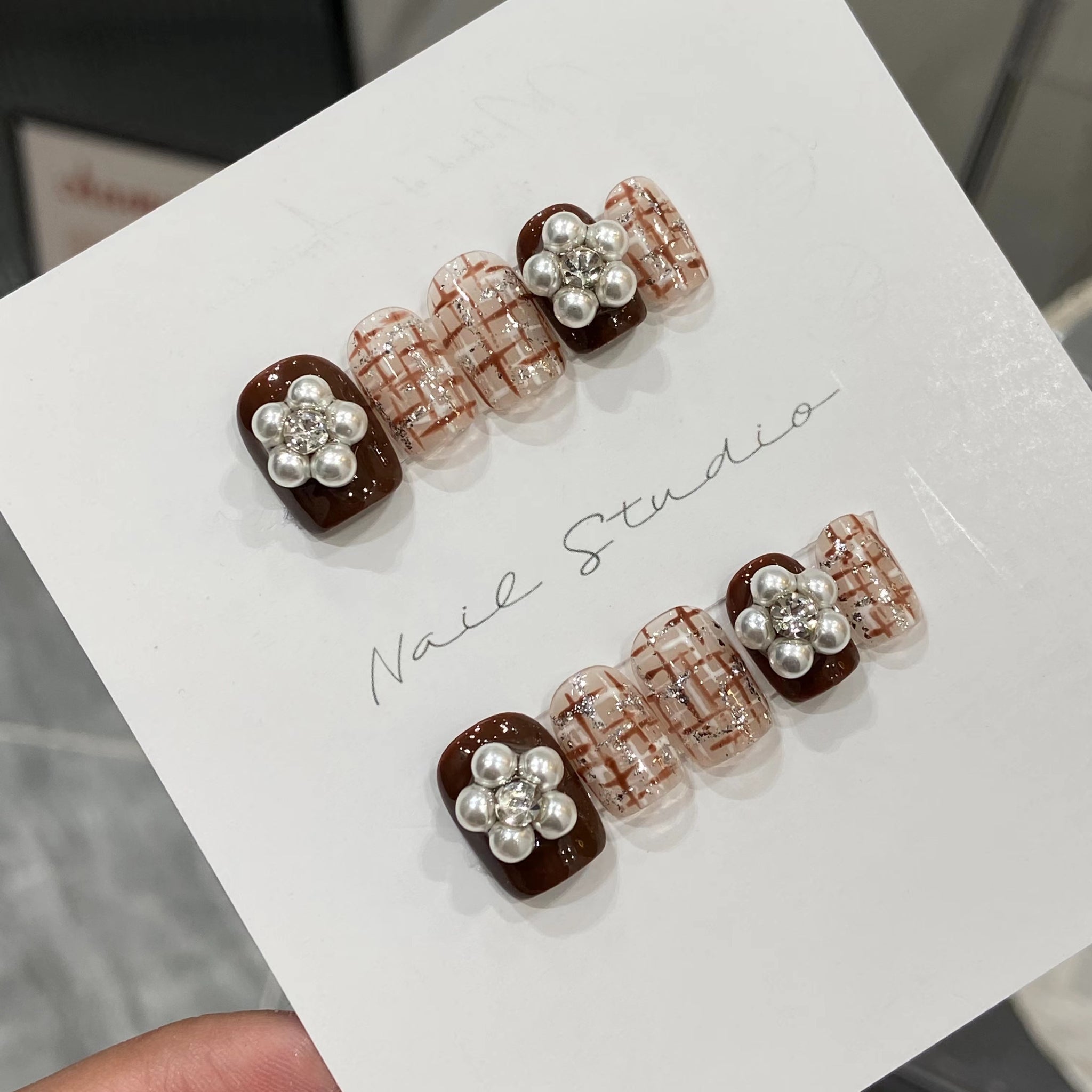 AutumnNail | Nail Patch | Quick Apply | Durable Finish | Autumn Warm Sun XS S M L | Bridal Look At Home -