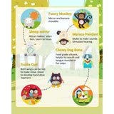 Keeygo | Baby Play Mat | Thick Cushioned | Safe Cushioned Play Space | 34x20 Inches | Zoo Theme Engagement -