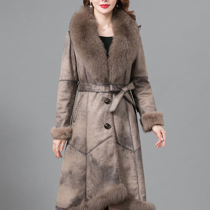 Real Fur One Woman Coat Thickened