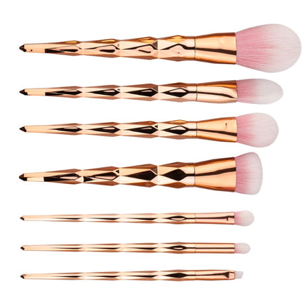 7 makeup brushes, makeup tools, diamond makeup brush foundation brush