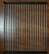 | Folding Kitchen Drain Rack | Stainless Steel | Easy to Clean | Space Saving | Large | Keeps Counter Dry and Organized -