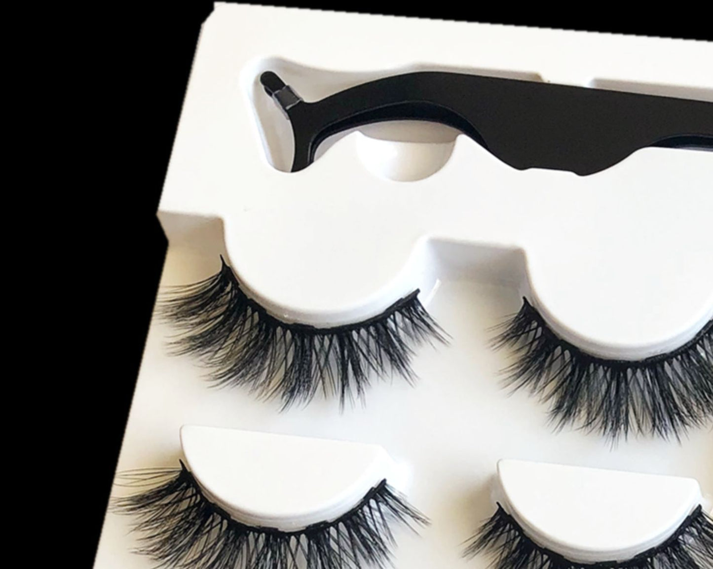 Magnetic False Eyelashes | Fashion Cotton Stem Lash Pair | Lightweight Chemical Fiber Lashes | Reusable Natural Look Magnetic Eyelash Set | Easy Wear & Comfortable Fit - Health & Beauty > Personal Care > Cosmetics > Makeup > Eye Makeup > False Eyelashes