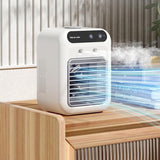 Portable Air Conditioner Fan | USB Mini Air Cooler with Water & Ice Cooling | 2-Speed Touchscreen Personal AC for Room, Office, Car | Atomizing Cool Mist - Home & Garden > Household Appliances > Climate Control Appliances > Evaporative Coolers > Portable Evaporative Coolers