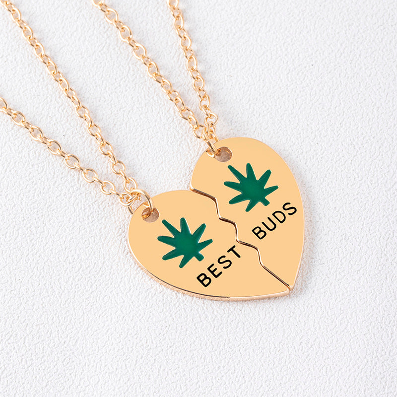 Leaves Best Friend | Heart Necklace | Eco Steel | Durable Wear | Silver Gold | Gift -